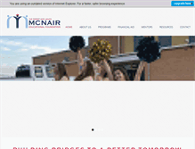 Tablet Screenshot of mcnairedfoundation.org